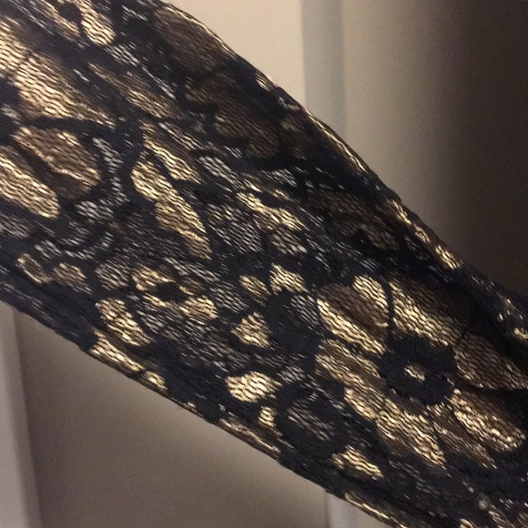 Black and Gold Lace Shirt - Picture 3 of 5